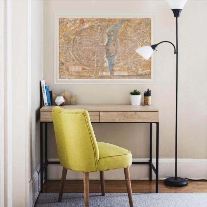 Actual product image Trenddeko Historical map of Paris (120 x 80 cm)
