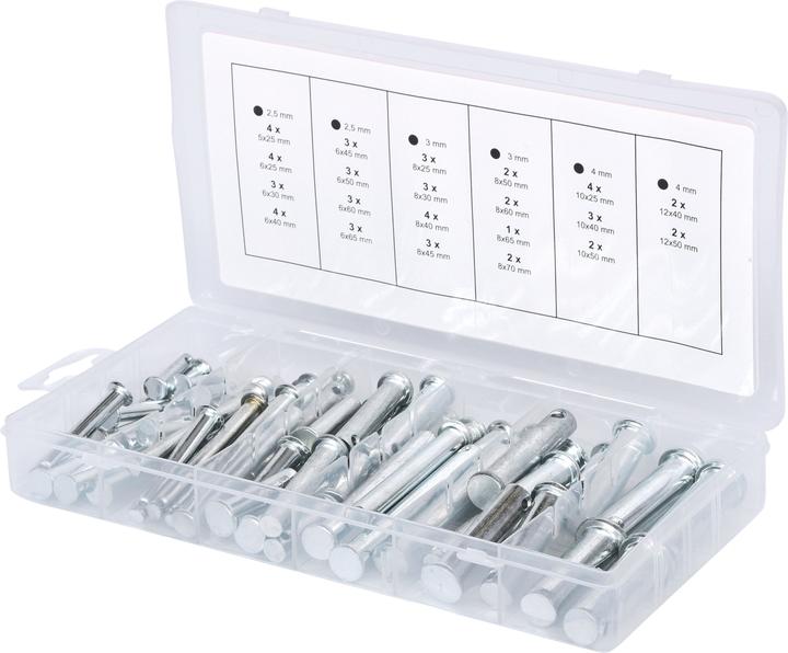 Actual product image KS Tools Assortment of safety bolts, Ã˜ 5-12mm, 21 sizes, 60 pcs.