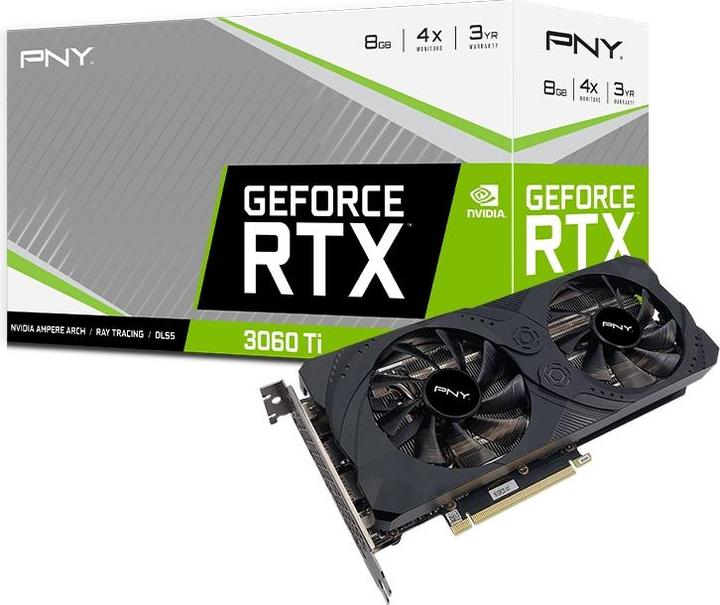 Immagine prodotto PNY RTX3060 TI UPRISING Dual GDDR6 HDMI 3xDP (8 GB)