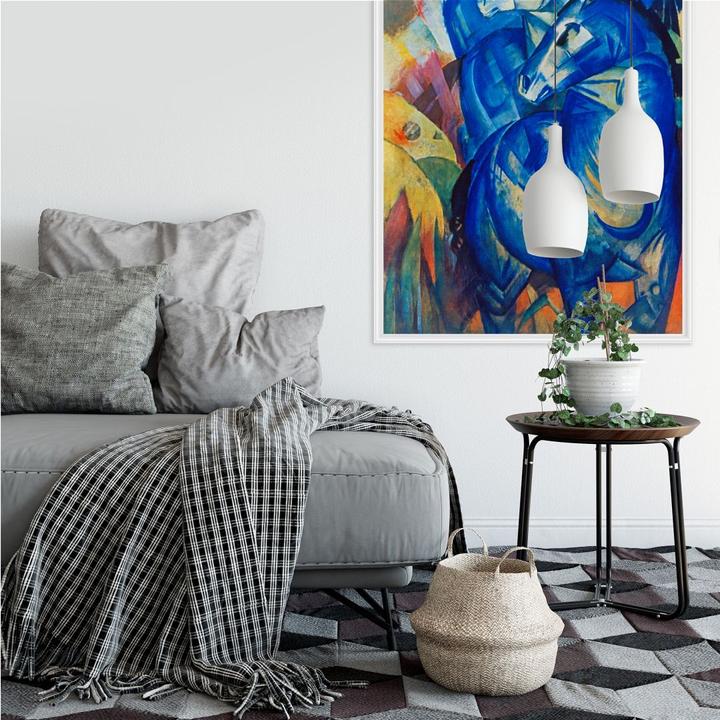 Produktbild Trenddeko Turm der blauen Pferde (40 x 60 cm, 50 x 80 cm, 70 x 100 cm, 80 x 120 cm, 30 x 45 cm)