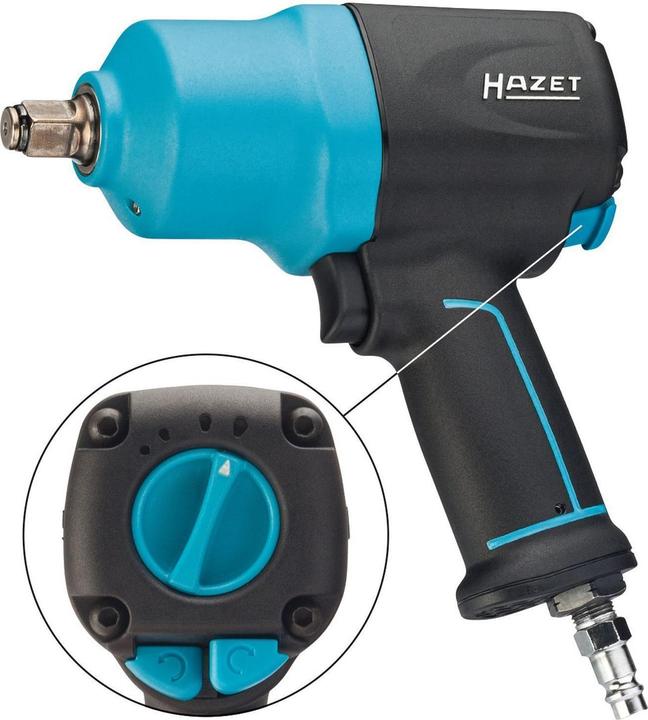 Produktbild HAZET Schlagschrauber 9012EL-SPC ∙ Lösemoment maximal: 1700 Nm ∙ Vierkant 12,5 mm (1/2 Zoll) ∙ Hoch… (Druckluft)