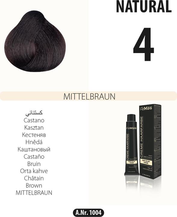 Produktbild FemMas (4) Haarfarbe Mittelbraun 100ml