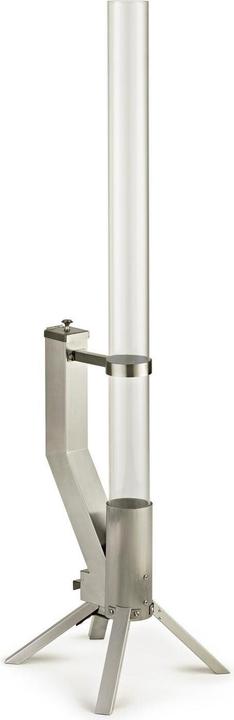 Actual product image Gardenflare Feuerrohr – elegante Edelstahl Feuersäule und Pelletfackel - silber (106 cm)