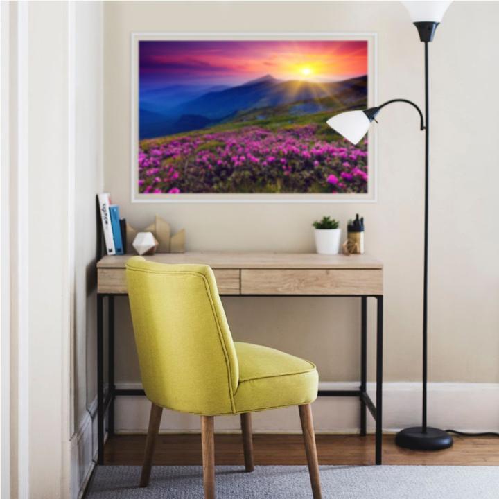 Image du produit Trenddeko Coucher de soleil dans les montagnes (150 x 100 cm)