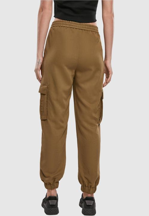 Actual product image Urban Classics Ladies Viscose Twill Cargo Pants (M)