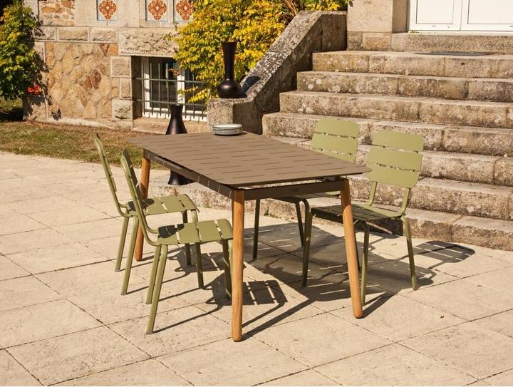 Actual product image Ezeis ALICANTE Dining Set for 4 persons 1 set (1 table + 4 chairs) (155 cm)