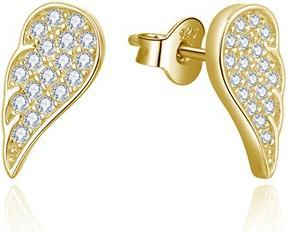 Beneto Gold-plated earrings Angel wings AGUP2610-GOLD (L)