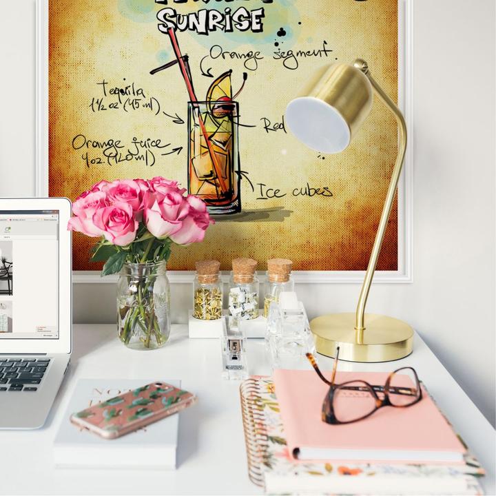 Actual product image Trenddeko Tequila Sunrise - Recipe (50 x 50 cm)