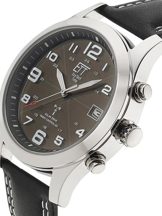 Actual product image ETT EGS-11488-22L Solar Drive radio-controlled watch Gobi (Radio-controlled clock, Moon phase clock, Analogue wristwatch, 41 mm)