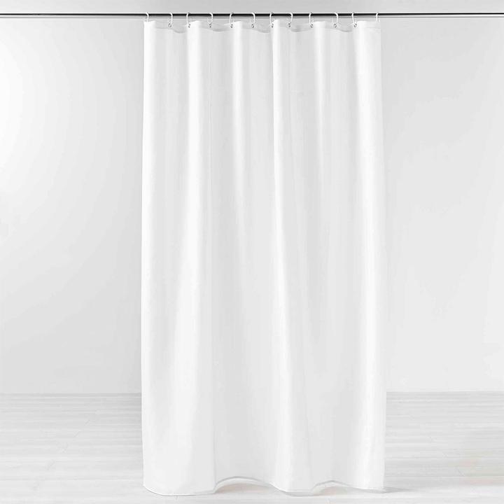 Produktbild Douceur D'intérieur Duschvorhang mit Haken, weiss 180 x 200 cm (180 x 200 cm)
