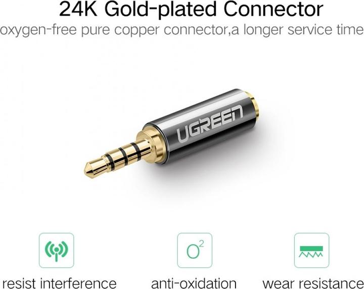 Produktbild Ugreen 2.5 mm Klinkenstecker auf 3.5 mm Buchse (Klinkenadapter)