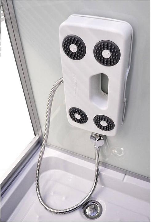 Immagine prodotto Home Deluxe Doccia a vapore con cascata sauna a vapore MANTA XL, 120x80x220cm - Sinistra