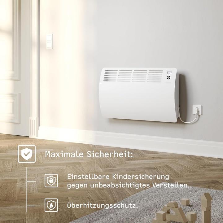 Actual product image Stiebel Eltron CON 5 Premium, 0.5 kW wall convector for approx. 6 m², VDE tested (500 W)