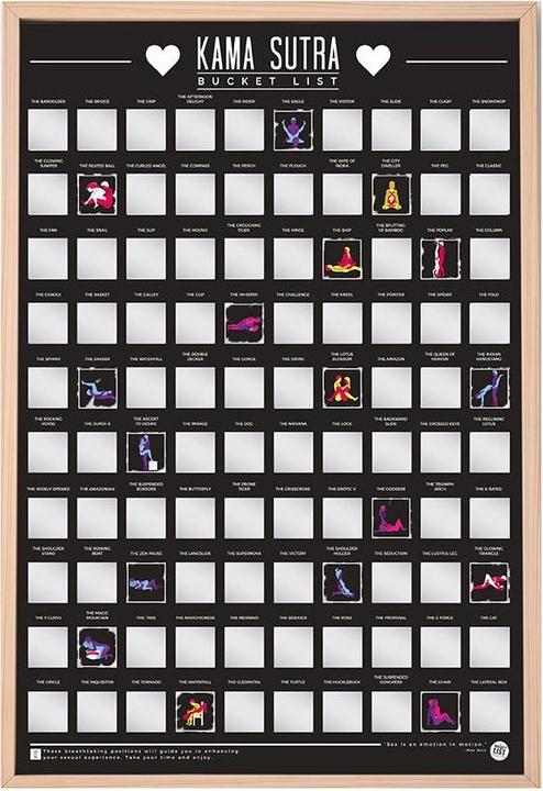 TOP 100 Kama Sutra Scratch Poster (Sonstiges, Englisch)