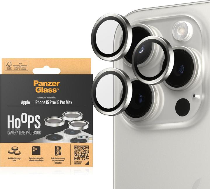 Produktbild PanzerGlass Hoops (1 Stück, Apple iPhone 15 Pro Max, Apple iPhone 15 Pro)