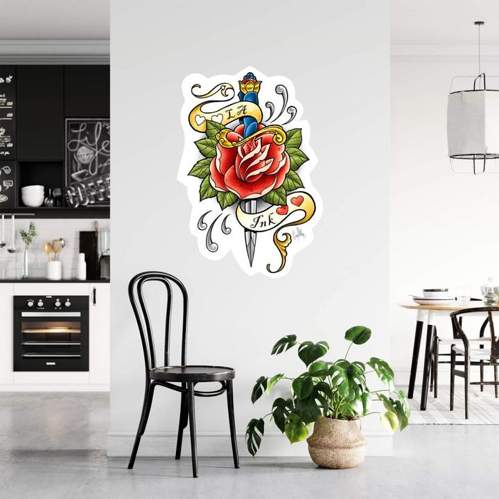 Image du produit LA Ink Poignard à la rose (55 x 80 cm)