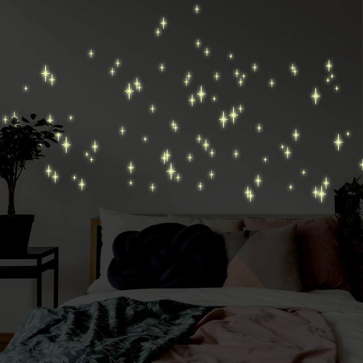 Produktbild Trenddeko Leuchtsticker Romantischer Sternenhimmel (21 x 28 cm)