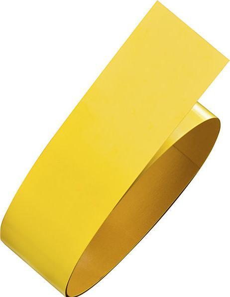 Produktbild Moravia Bodenmarkierungsband aus Flachstahl, Breite 75 mm, Rollenlänge 1,5 m, gelb (75 mm)