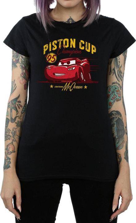 Immagine prodotto Disney Cars Piston Cup Champion Maglietta Donna (M)