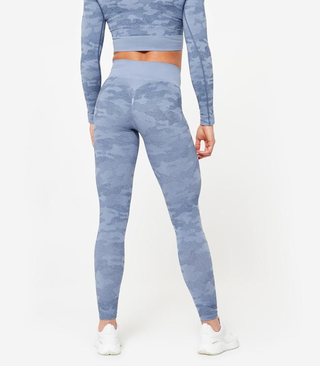 Produktbild Domyos Leggings Damen nahtlos - blau