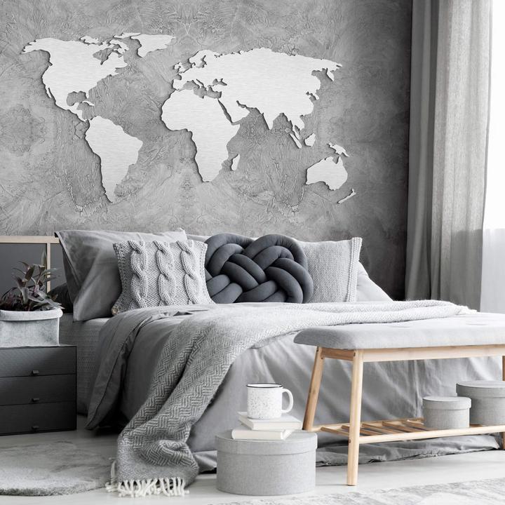 Image du produit Trenddeko Carte du monde en 3D (180 x 89 cm)