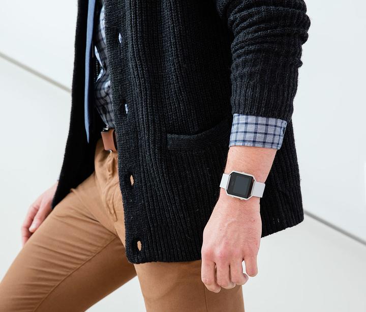 Produktbild Fitbit Blaze Lederarmband mit Rahmen (Echtleder)