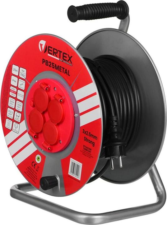 Produktbild Vertex Verlängerungstrommel (25 m, 2.50 mm²)