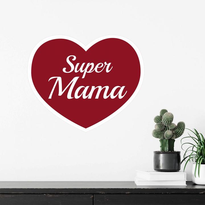 Produktbild Trenddeko Super Mama bordeaux (100 x 84 cm)