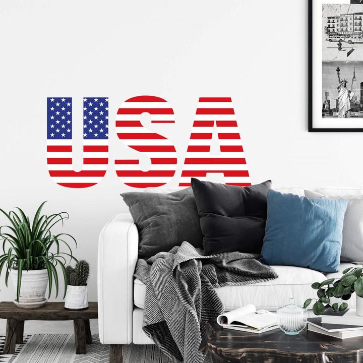 Produktbild Trenddeko USA Schriftzug (80 x 36 cm)