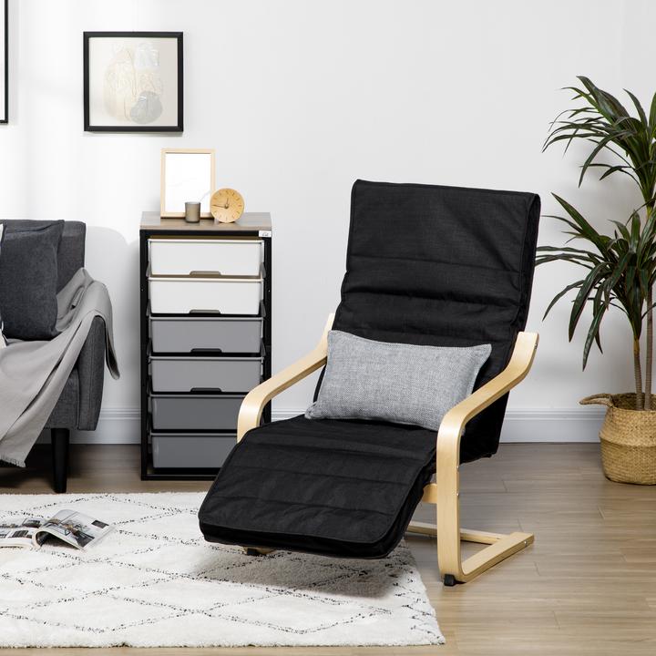 Image du produit Homcom Fauteuil de relaxation avec revêtement amovible et agréablement rembourré