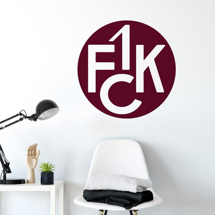 Produktbild 1.FC Kaiserslautern 1. FCK Traditionslogo (120 x 120 cm)