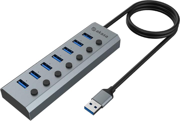 Image du produit Akasa Connect 7 IPS - Hub USB (USB-C, 7 Ports)