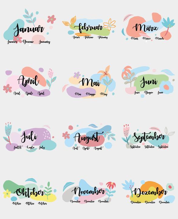 I Am Creative Kalender zum Basteln, Bastelkalender (297 x 420 mm)