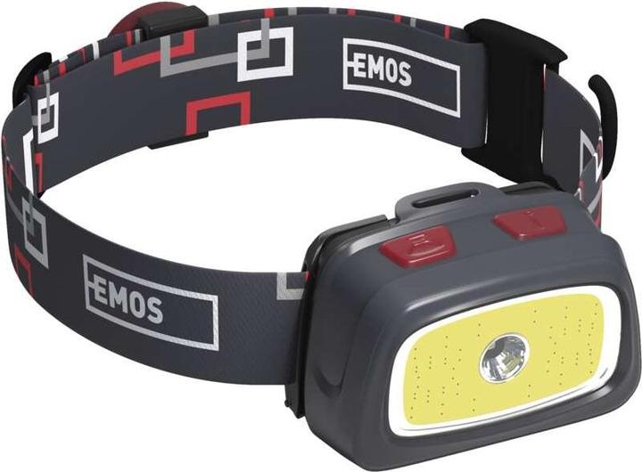Produktbild Emos CREE LED + COB LED Stirnlampe P3531, 330 lm, 65 m, für 3x AAA (330 lm)