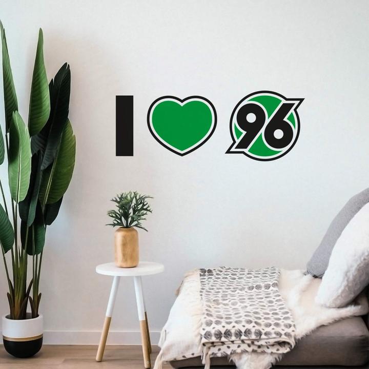 Produktbild Hannover 96 I love 96 (40 x 15 cm, 140 x 52 cm, 160 x 52 cm, 100 x 37 cm, 80 x 30 cm, 60 x 22 cm, 120 x 45 cm)