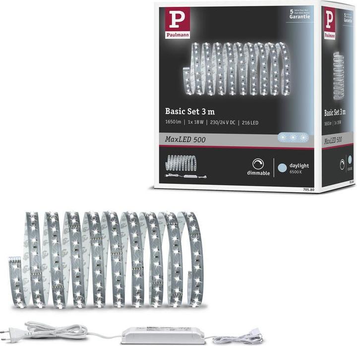 Produktbild Paulmann MaxLED 500 Stripe Set (Tageslicht, 300 cm, Indoor)