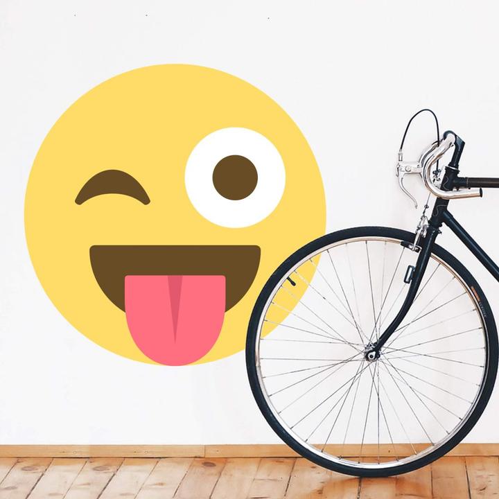 Image du produit Emojione Emoji : un clin d'oeil (80 x 80 cm)