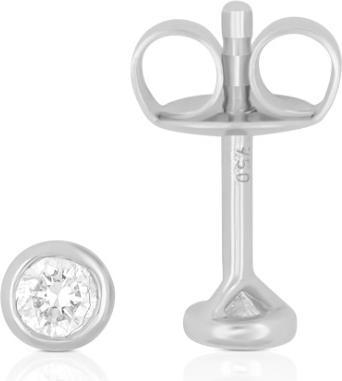 Muau Ohrstecker Zargen-Fassung (Weissgold 750 0.16ct.2 H SI Brillanten à je 0.08ct.)