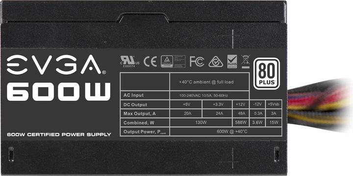 Image du produit EVGA Zasilacz 600W (100-W1-0600-K2) (600 W)