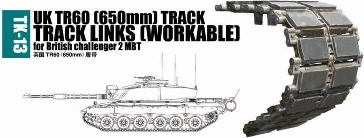 Actual product image Trumpeter UK TR60 (650mm) track for British challenger 2 MBT