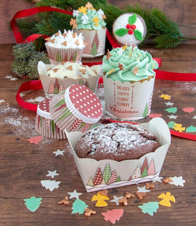 Produktbild Städter Papier-Backform Yummy Christmas 7x4x4 cm 10er (7 cm)