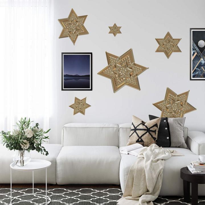 Produktbild Trenddeko Metallic Star Gold (38 x 40 cm)