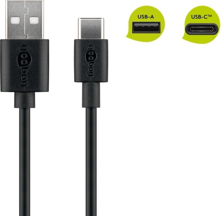 Produktbild Goobay USB-A to USB-C Kabel (1 m, USB 2.0)