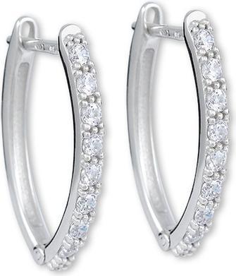 Brilio Silver - Charming silver round earrings 436 001 00575 04
