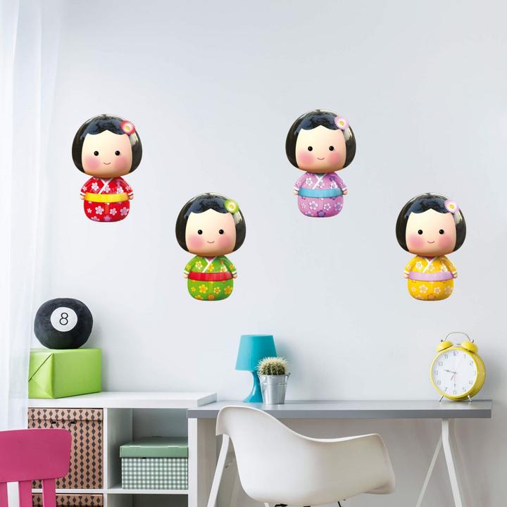 Image du produit Trenddeko Michel - Set de figurines Kokeshi 02 (54 x 20 cm)