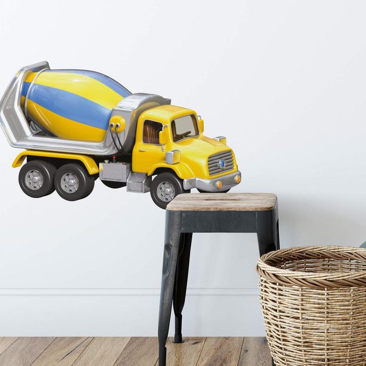 Image du produit Trenddeko Michel - Camions de chantier (40 x 24 cm)