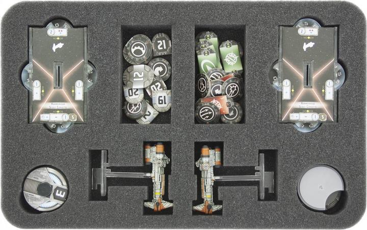 Actual product image Feldherr HSKJ030BO - Foam inlay for Star Wars Armada Wave 6 Hammerhead Corvettes (Foam material)