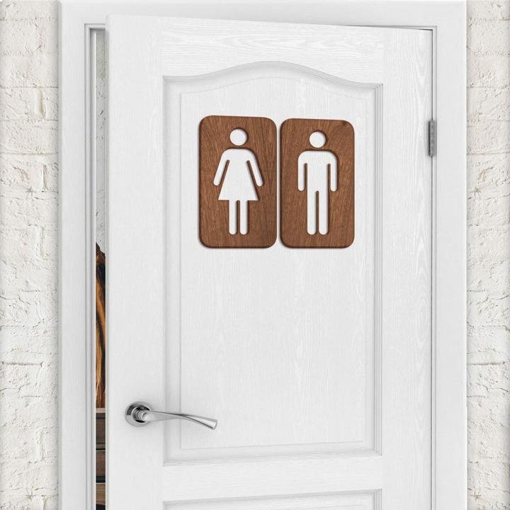 Image du produit Trenddeko Signe de toilette 01 (10 x 6 cm)