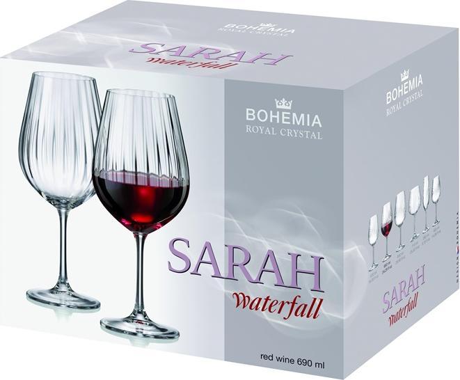 Actual product image Bohemia SARAH OPTIC 1SI80/690ML WINE 6PCS (69 cl, 6 Glasses, White wine glasses)
