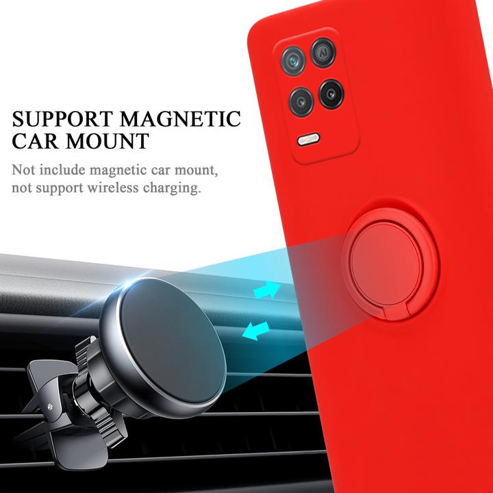 Actual product image Cadorabo TPU Liquid Ring Silicone Case Cover for Realme 8 5G / V13 / Q3 / Q3i / Narzo 30 5G (Realme V13, Realme Narzo 30 5G, Realme Q3i 5G)